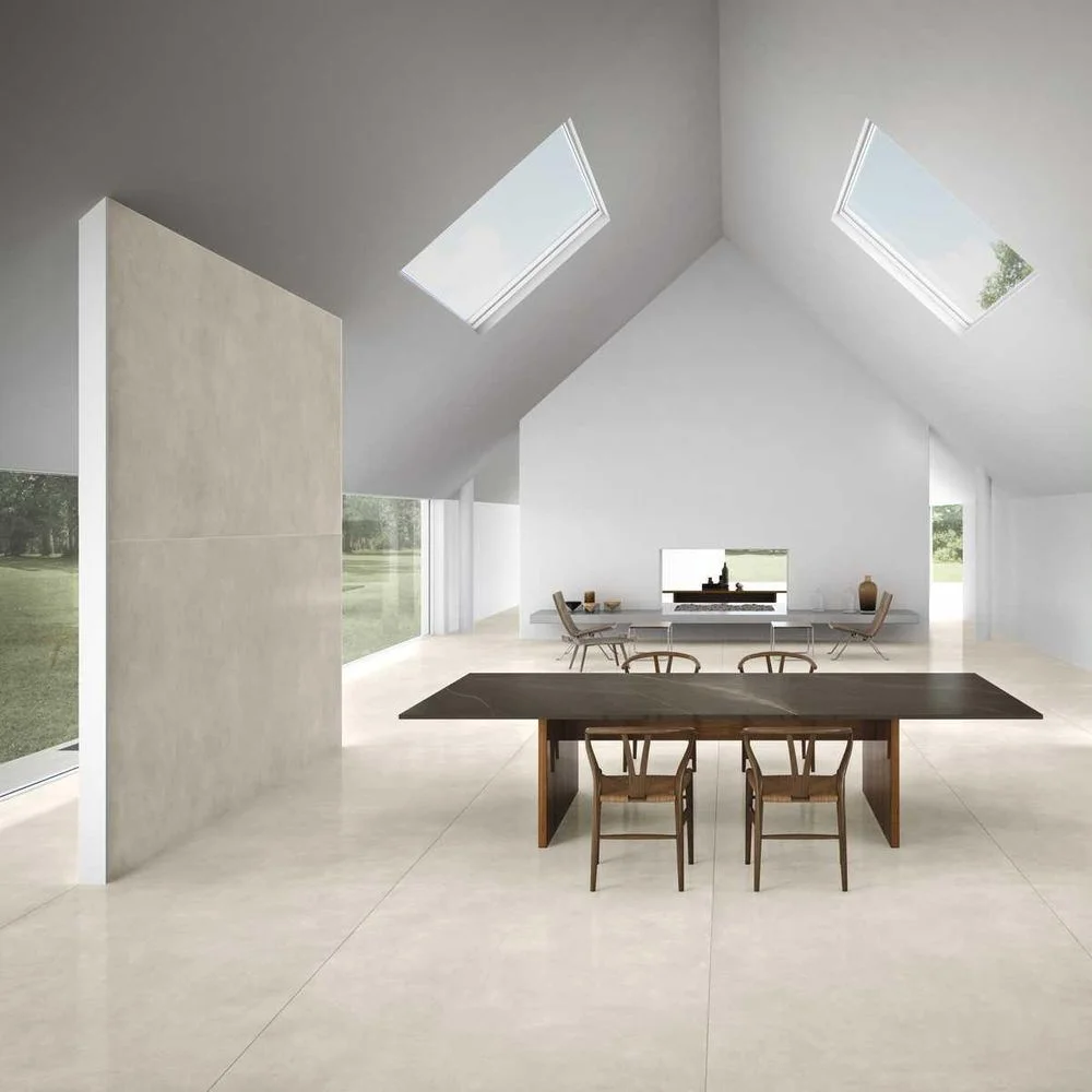 Керамогранит крупноформатный Marazzi, Grande Concrete Look White Rettificato 160х320 6 мм (M0Z3) - Фото 2