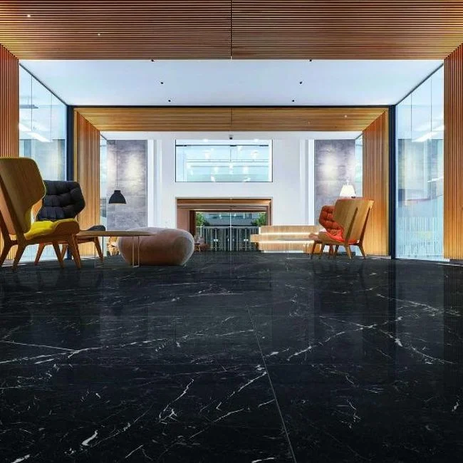 Керамогранит крупноформатный Marazzi, Grande Marble Look Elegant Black Lux 160х320 Rett 6 мм (M0ZL) - Фото 2
