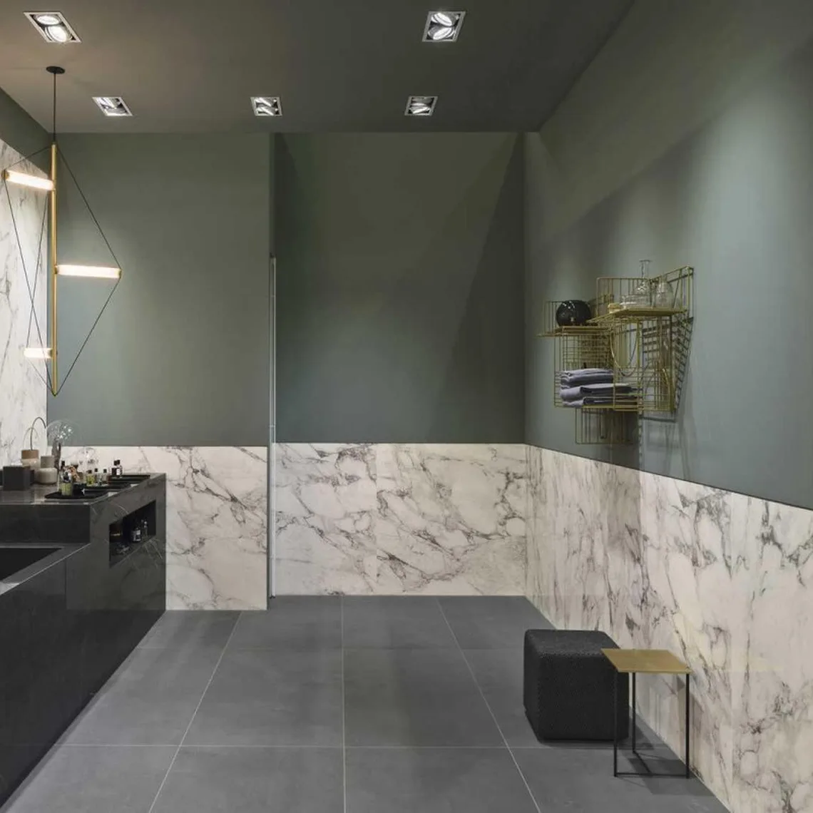 Керамогранит крупноформатный Marazzi, Grande Marble Look Calacatta Extra 120x120 см Rett 6 мм (M29N) - Фото 2