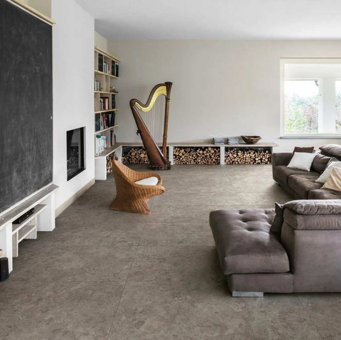 Керамогранит Marazzi Gris Du Gent Taupe 75х150 Rett. (M697) - Фото 2