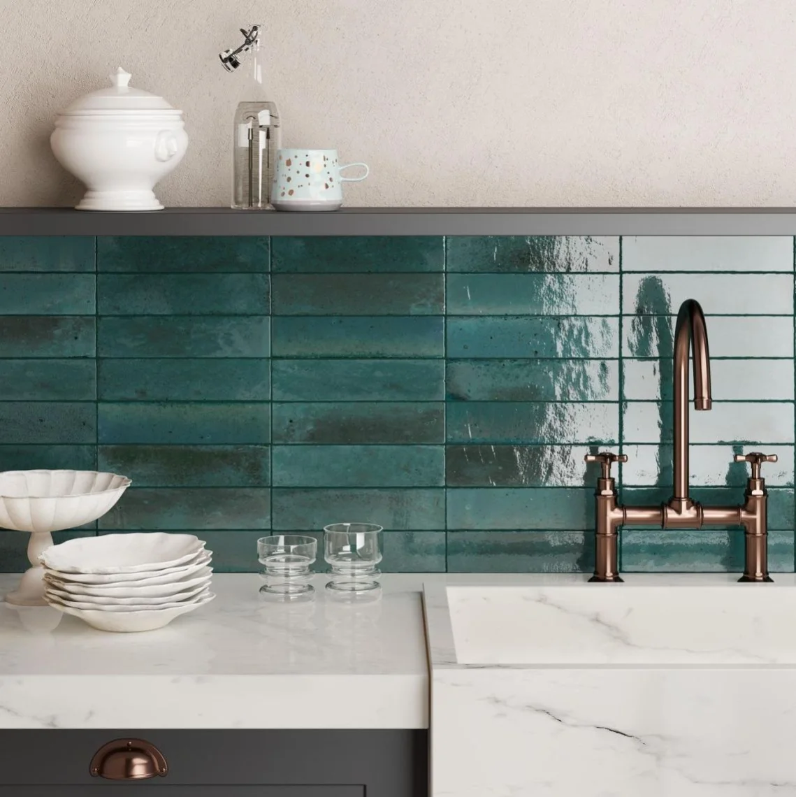 Керамограніт Marazzi Lume Blue Lx 6х24 (M6RR) - Фото 2