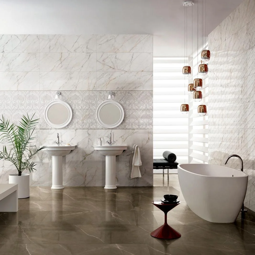 Керамогранит Marazzi Allmarble Golden White Lux 40х120 Rett. 6mm (M6T1) - Фото 2
