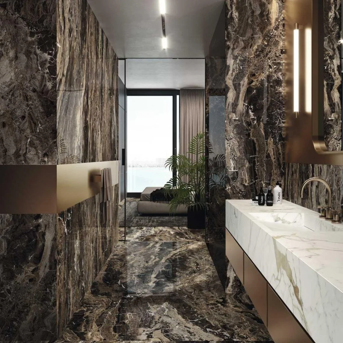 Керамогранит крупноформатный Marazzi Grande Marble Look Frapuccino 120х278 6mm Matt Rett (M714) - Фото 2