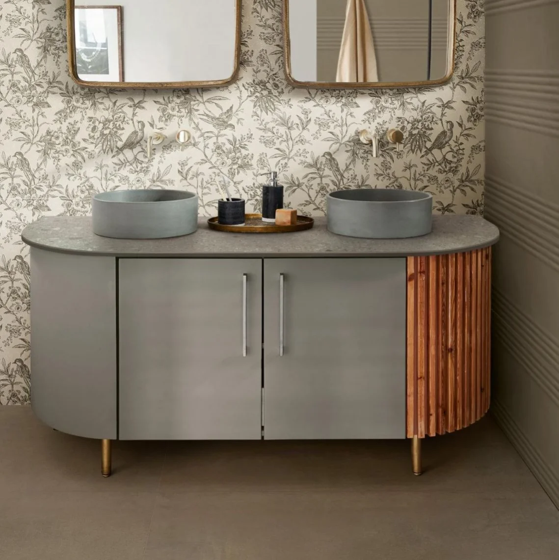Керамограніт Marazzi Cementum Olive 60х120 Rett. 10mm matt (M9SR) - Фото 2