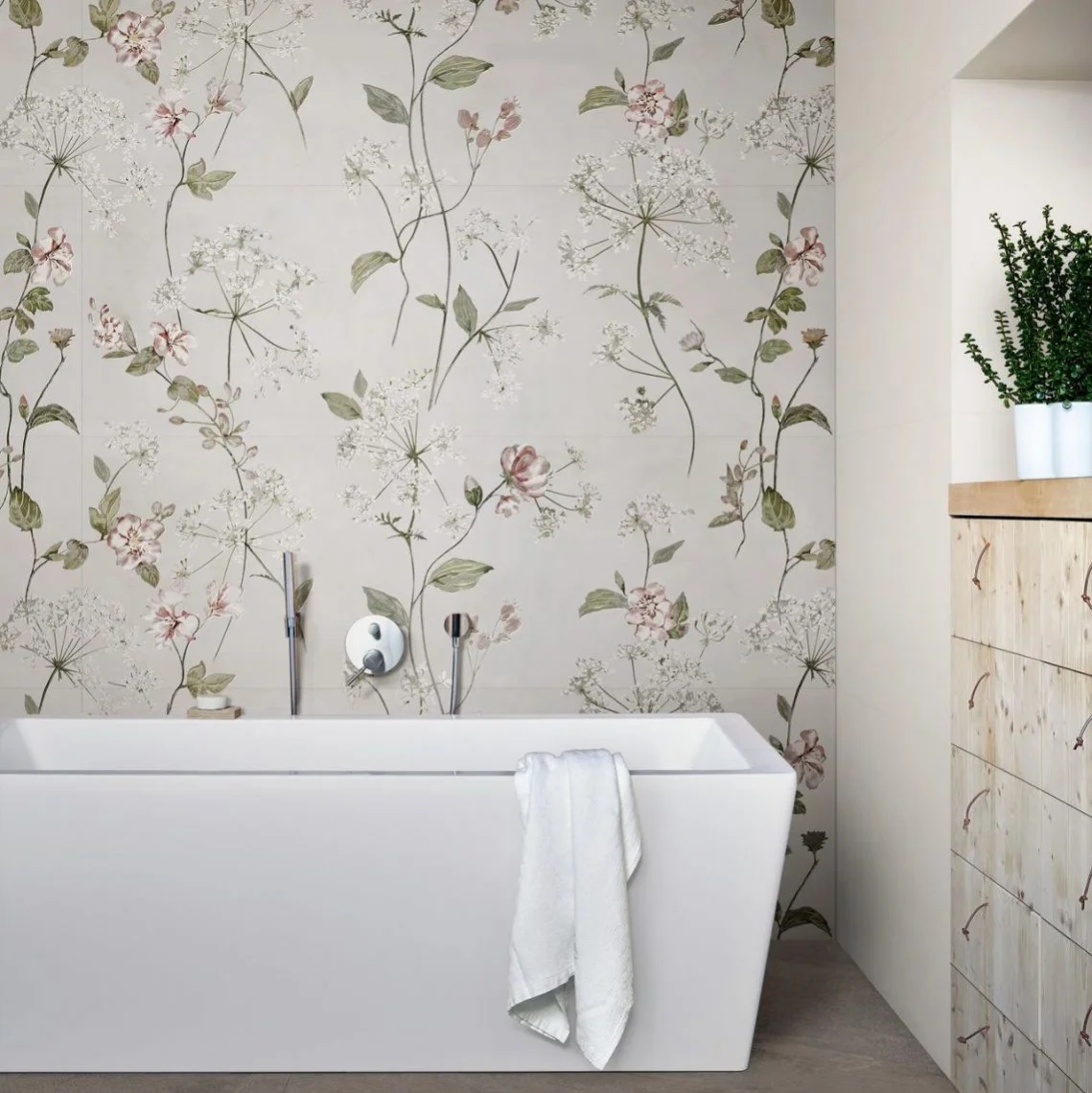 Керамогранит Marazzi White Deco Heyday Touch B 60х180 Rett. 7mm (MAE1) - Фото 2