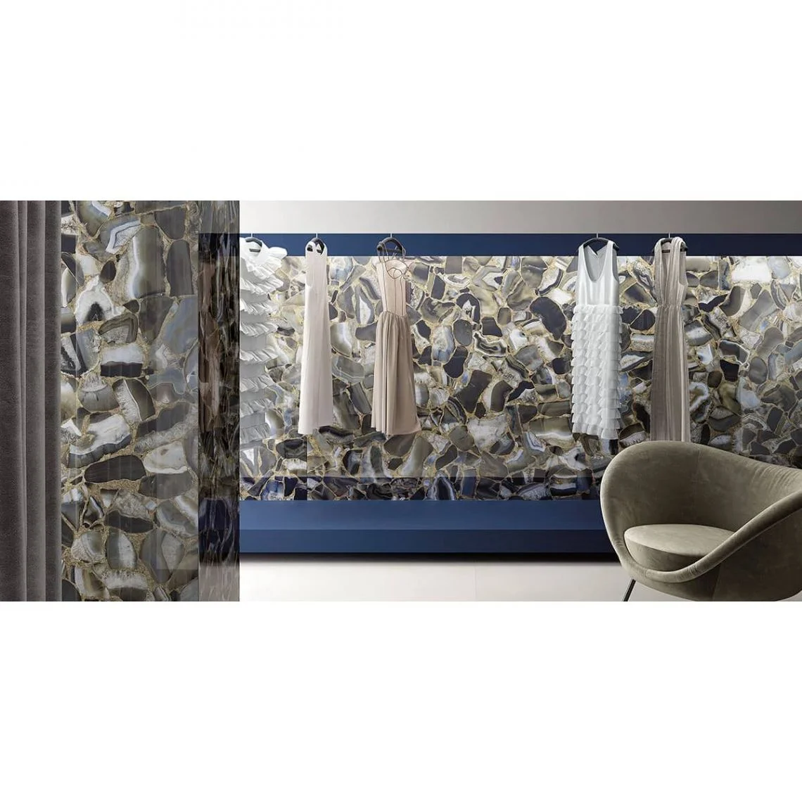 Плитка Fiandre Agata Maximum Black 300х150 (MAL7661530) - Фото 3