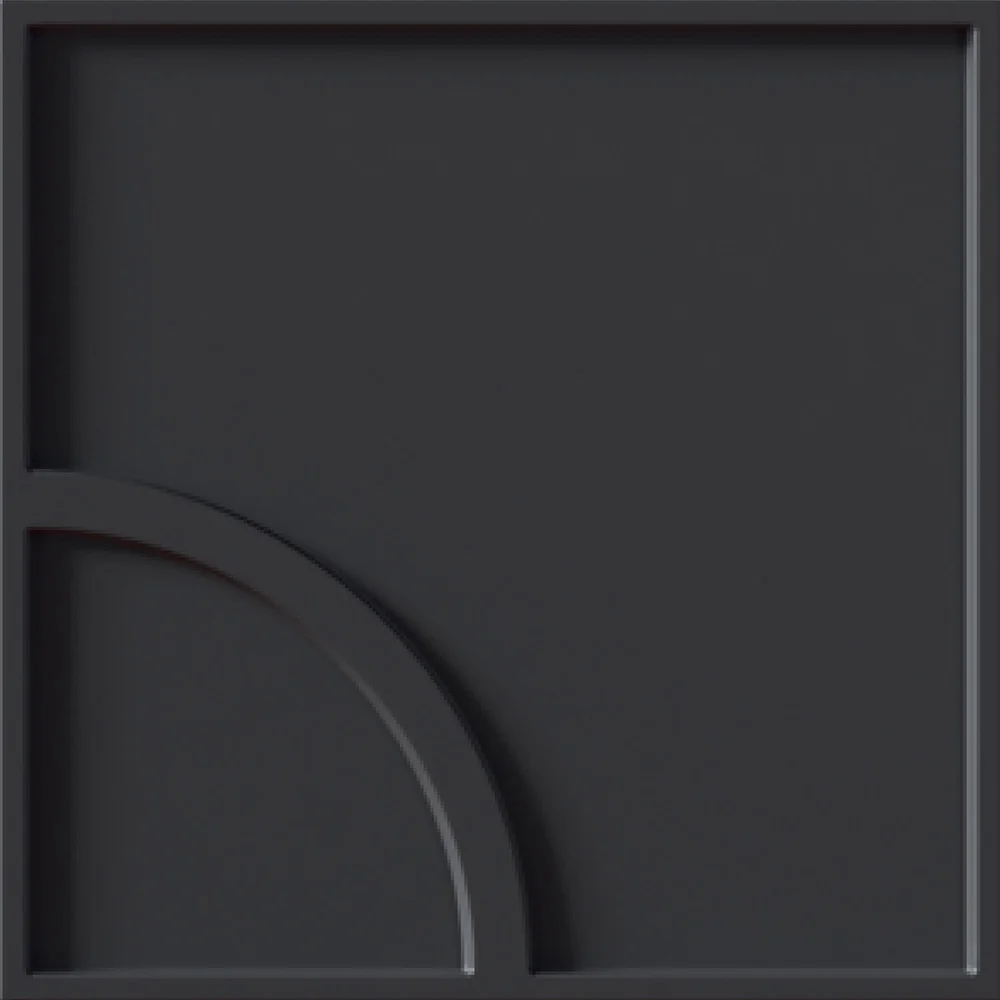 Плитка Terratinta Micro Ways Curve Black 12,5х12,5 (MIWAC0712) - Фото 2