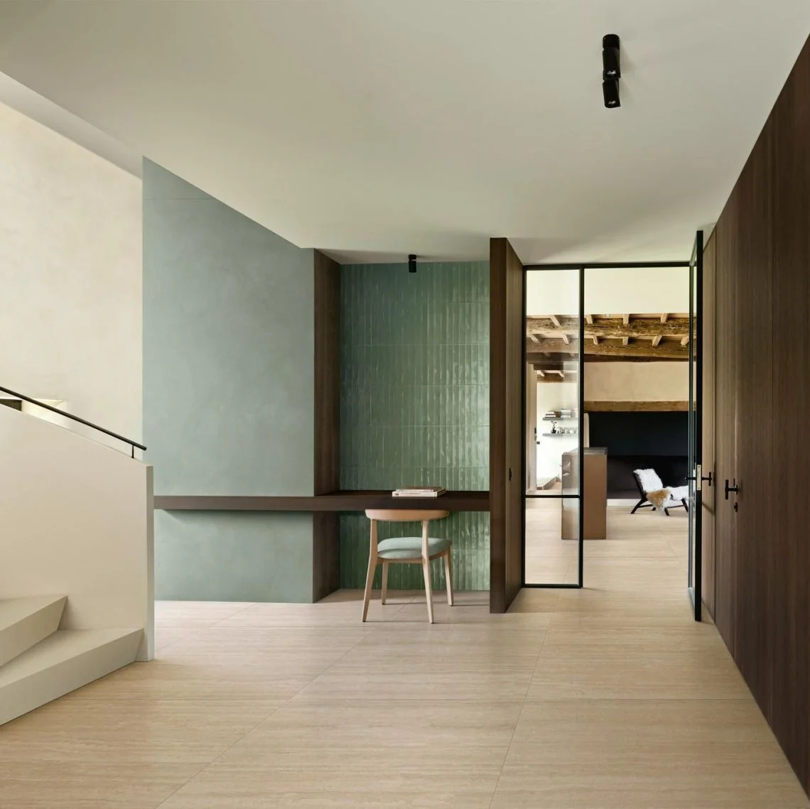 Керамограніт Marazzi Fabula, Travertino 100х100 Rett. 8,5mm (MMDY) - Фото 2