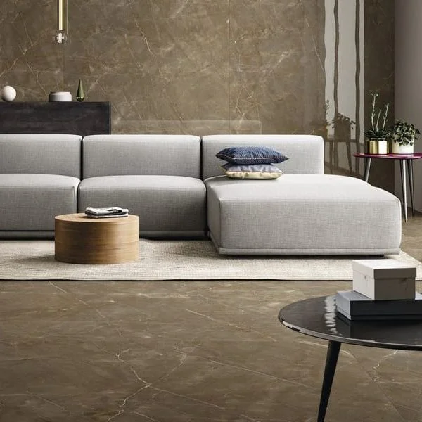 Керамогранит крупноформатный Fiandre Marmi Maximum Glam Bronze 300х150 см Satin 6 мм (MMH3861530) - Фото 2