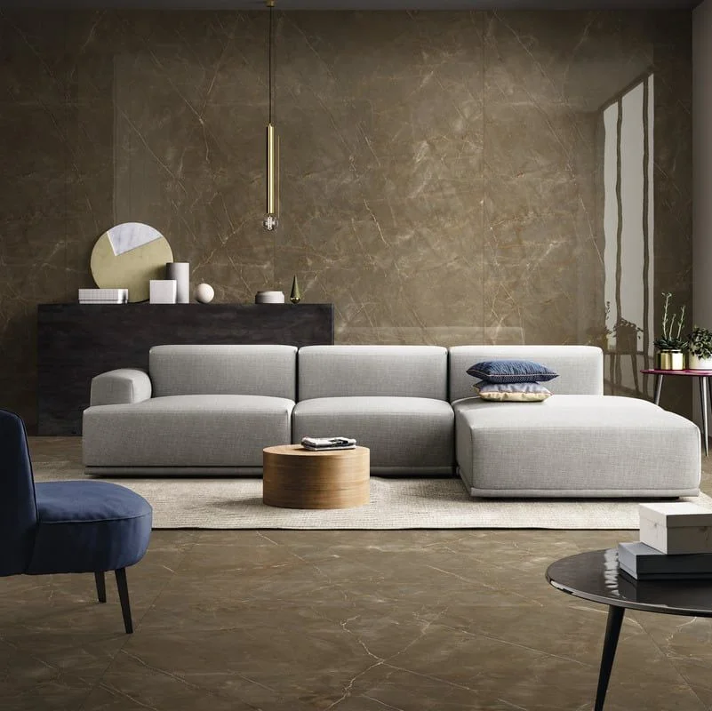 Керамогранит Fiandre Marmi Maximum Glam Bronze 150х75 см satin 6mm (MMH386715) - Фото 2