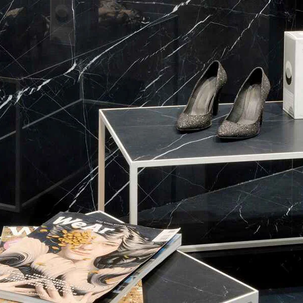 Керамограніт Fiandre Marmi Maximum Dark Marquina 75х75 (MMH50677) - Фото 3