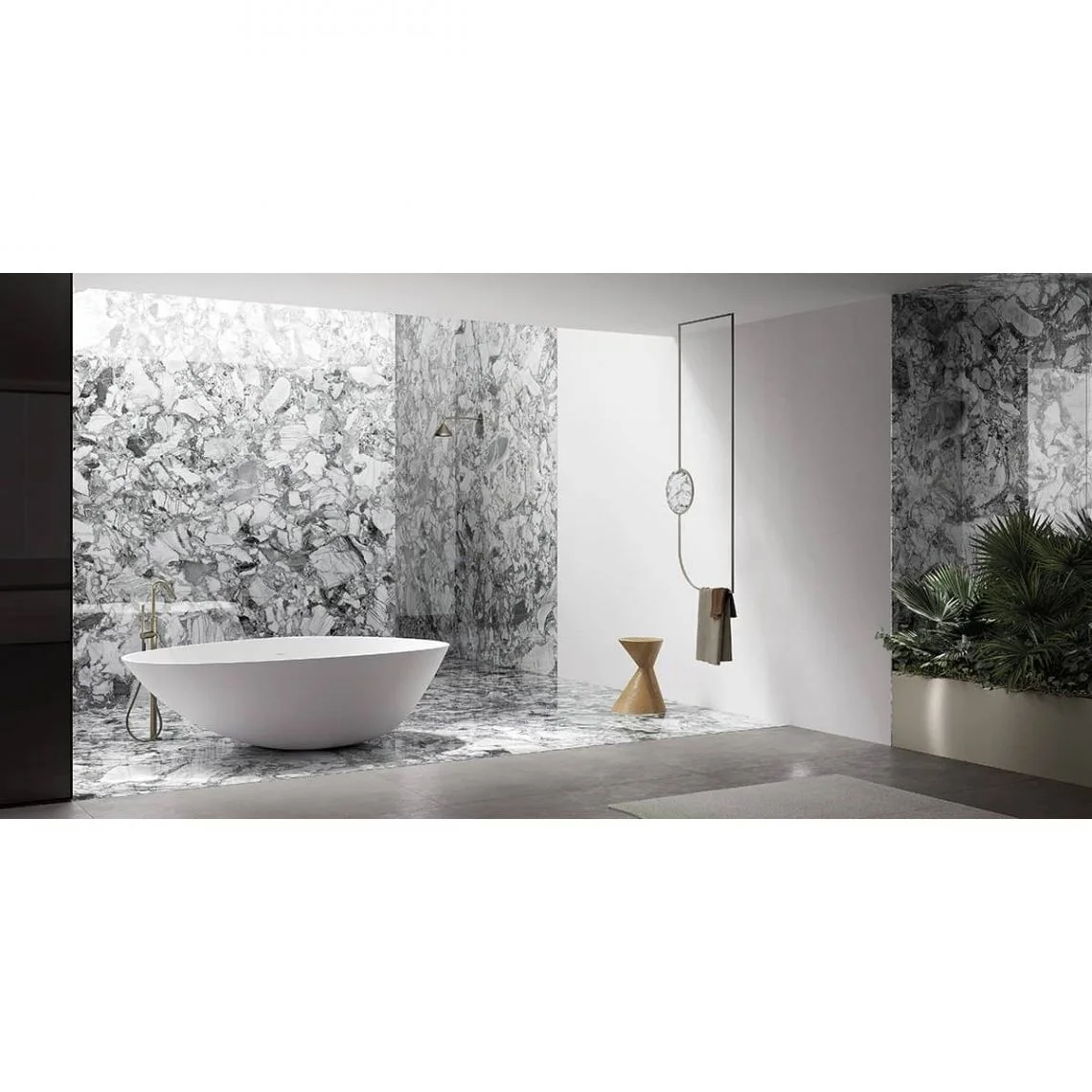 Плитка Fiandre Marmi Maximum Grey Beauty 300х150 (MML7161530) - Фото 2