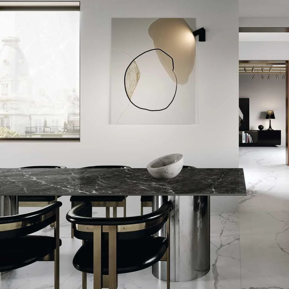 Керамогранитная плита для столешниц Marazzi, Grande Marble Look Saint Laurent Satin Stuoiato 162х324 Rt. 20 мм (MP4P) - Фото 2
