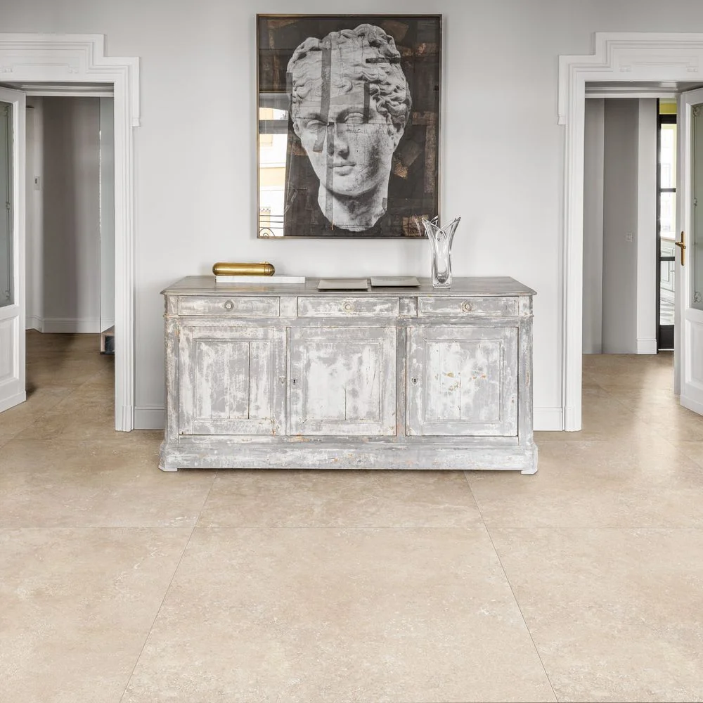Керамогранит Marazzi Fabula20 Travertino Cross Beige 100x100 Strutt. Rett. 20mm (MPMG) - Фото 2