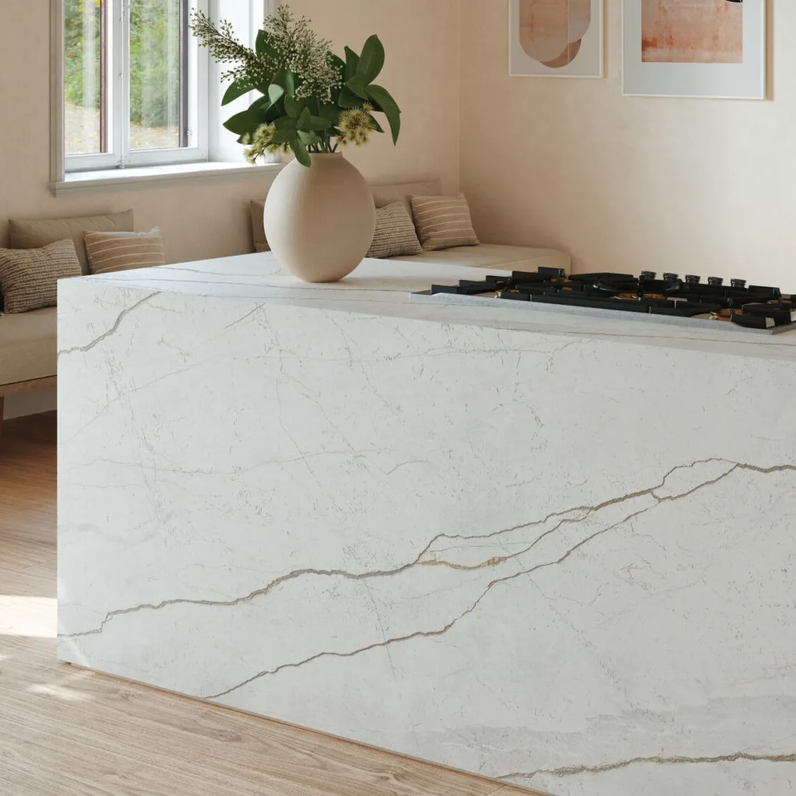 Керамограніт крупноформатний Marazzi, Grande Stone Look Silver Root White 160х320 см Satin 3D Ink Rett. 6 мм (MQ6M) - Фото 2