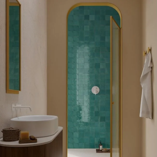 Керамогранит Marazzi, Crogiolo Lume Emerald 10х10 Lux 10 мм (MQ81) - Фото 2