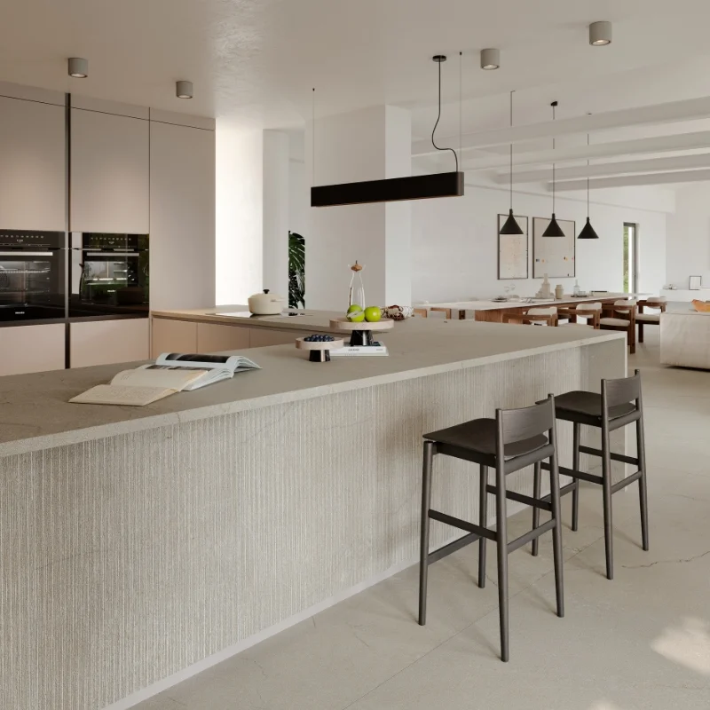 Керамогранит крупноформатный Marazzi, Grande Stone Look Pietra Di Sicilia Grigio Satin 3D Ink 160х320 Rett. 6 мм (MQ9S) - Фото 2
