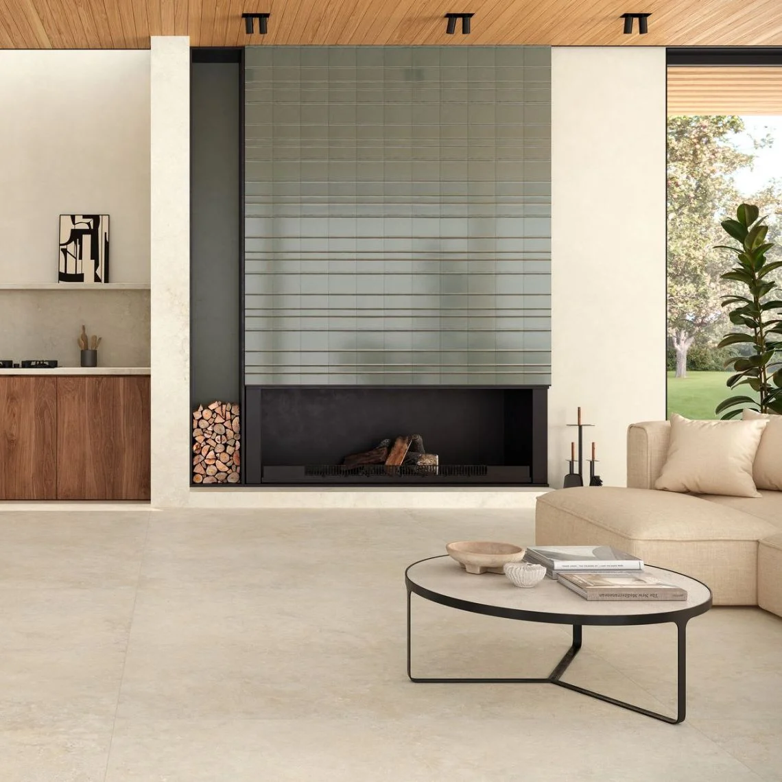 Керамогранит Marazzi, Mystone Tivoli Beige Strutturato 60х120 Rett. 9 мм (MQC2) - Фото 2