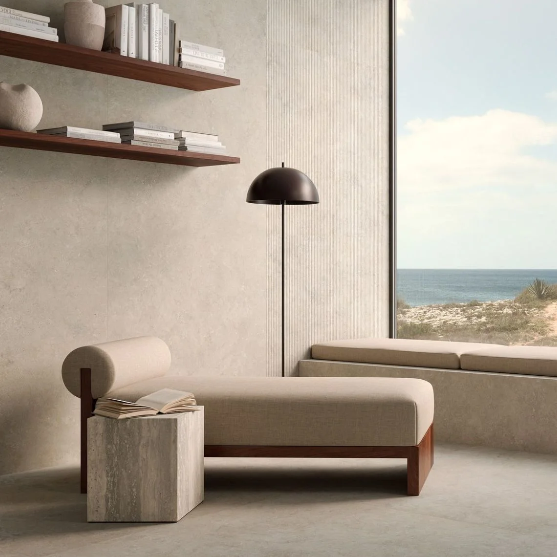Керамогранит Marazzi, Mystone Tivoli Beige Strutturato Vesta 3D 60х120 Rett. 9 мм (MQEA) - Фото 2
