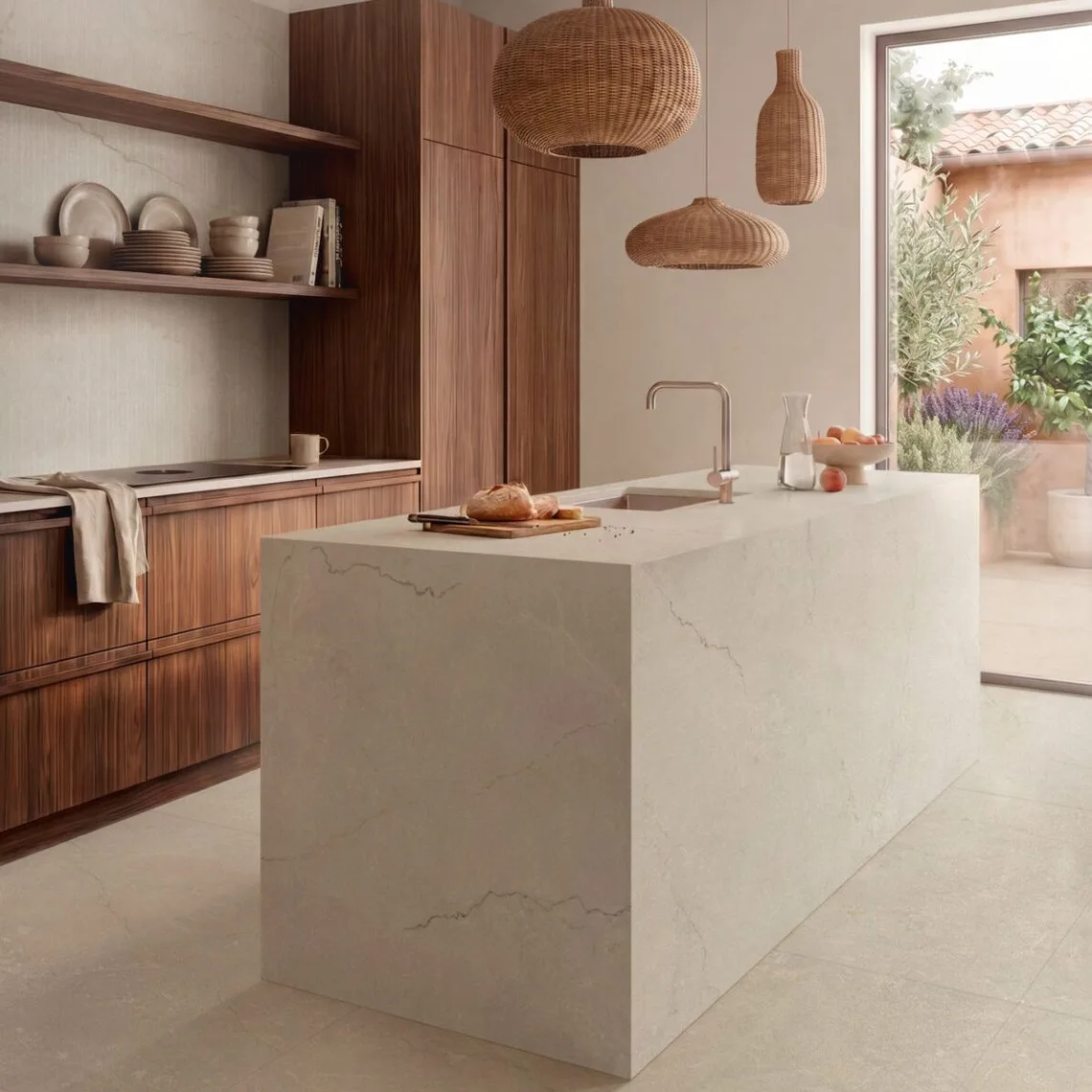 Керамограніт крупноформатний Marazzi, Grande Stone Look Pietra Di Sicilia Beige 160х320 см Satin 3D Ink Rett. 6 мм (MQFT) - Фото 2