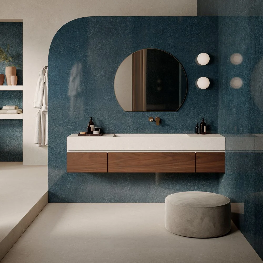 Керамогранитная плита для столешниц Marazzi, Grande Lume Petrolio Lux 162х324 Rt. 12 мм (MQRC) - Фото 2