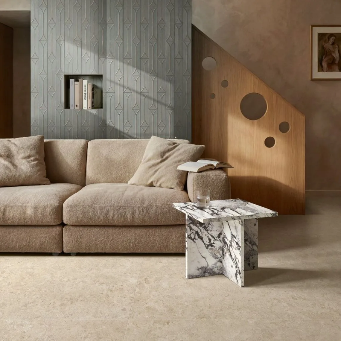 Керамограніт Marazzi, Mystone Pietra Di Sardegna Beige 120х120 см Naturale Rett. 9 мм (MR17) - Фото 2