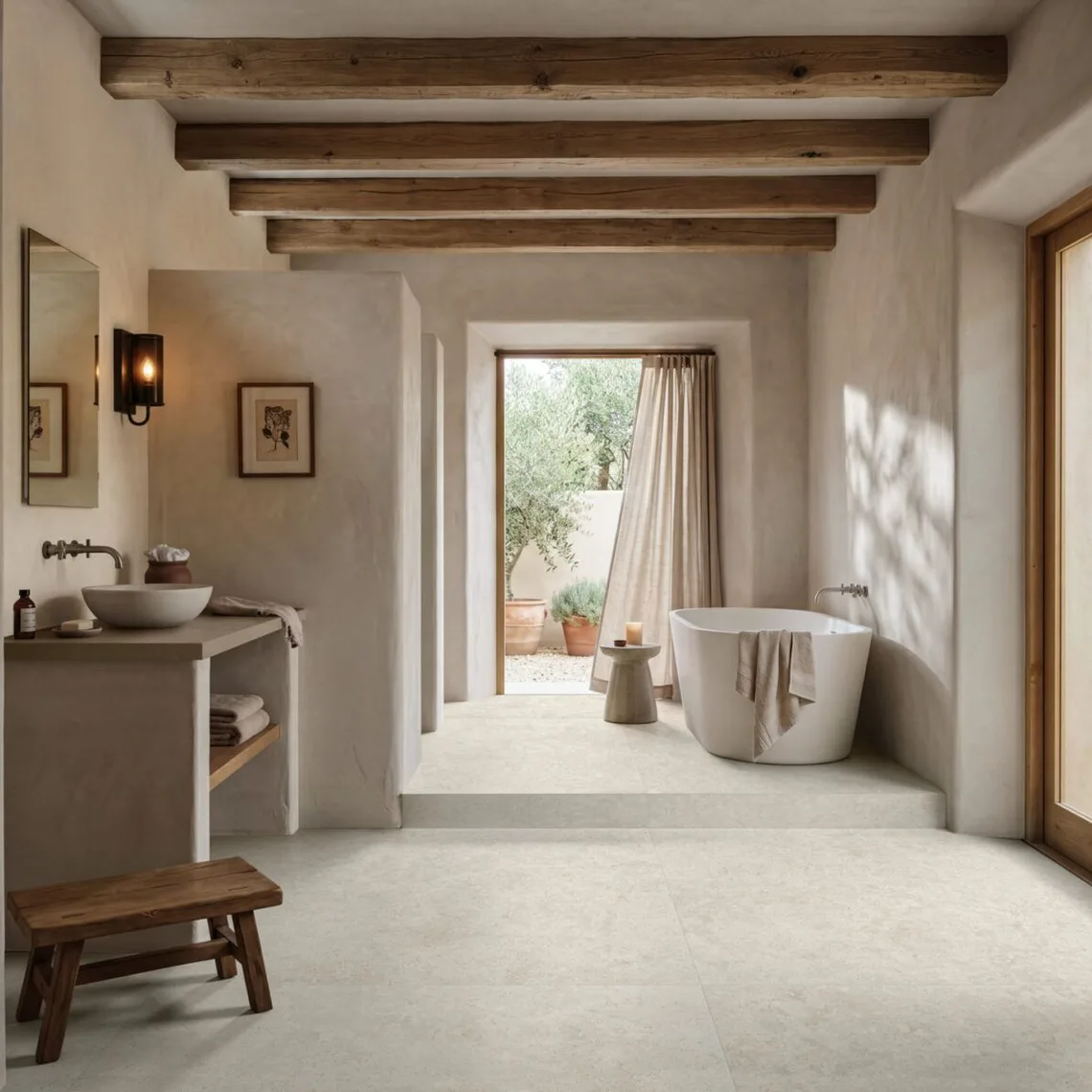 Керамогранит Marazzi, Campaspero Bianco 100х100 см Grip Rett 8.5 мм (MR30) - Фото 2