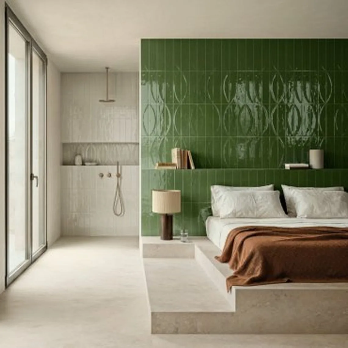 Керамогранит Marazzi, Terralux Verde 9.1х37.5 см Glossy 3D Pura 12.5 мм (MRC4) - Фото 2