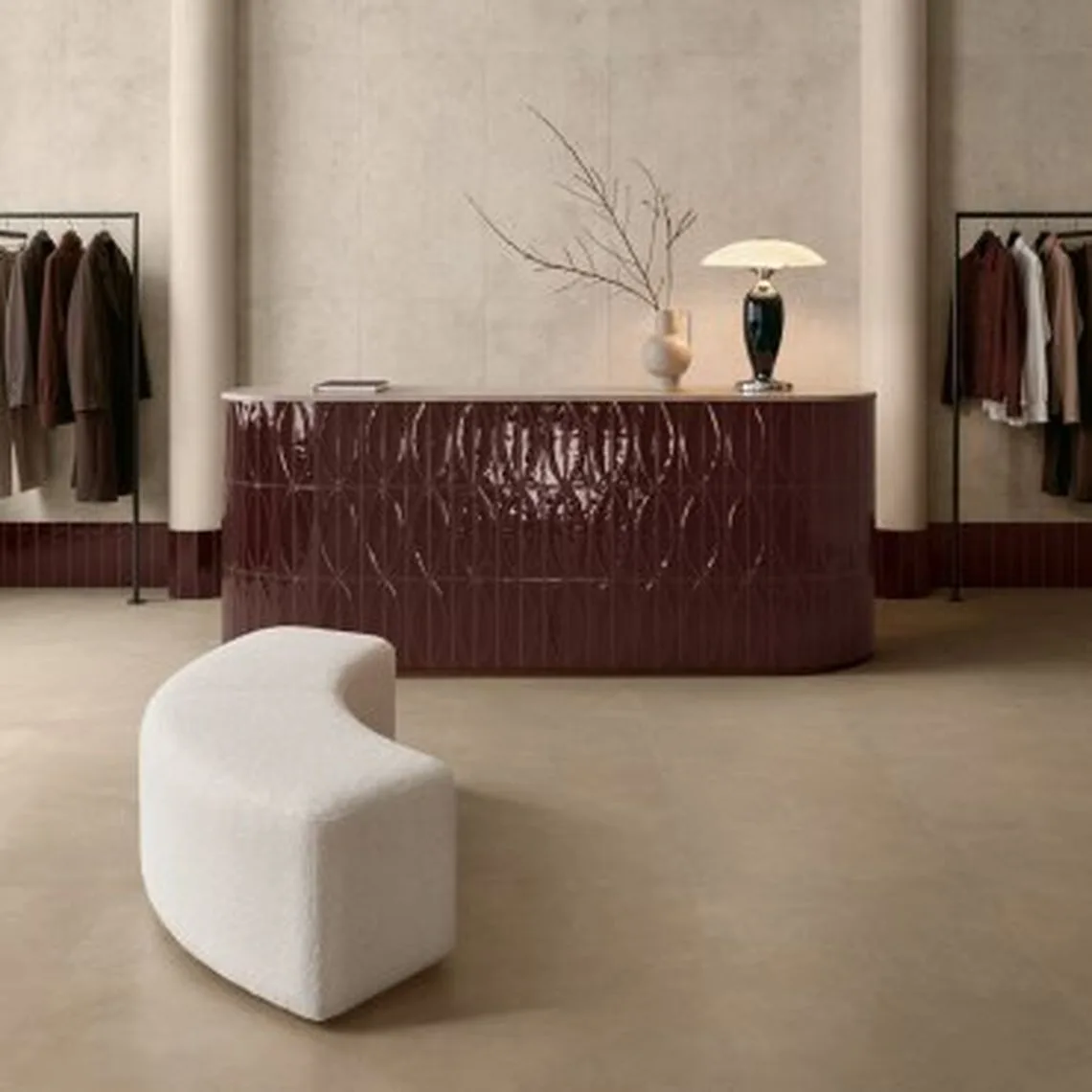 Керамогранит Marazzi, Terralux Borgogna 9.1х37.5 см Glossy 3D Pura 12.5 мм (MRC7) - Фото 2