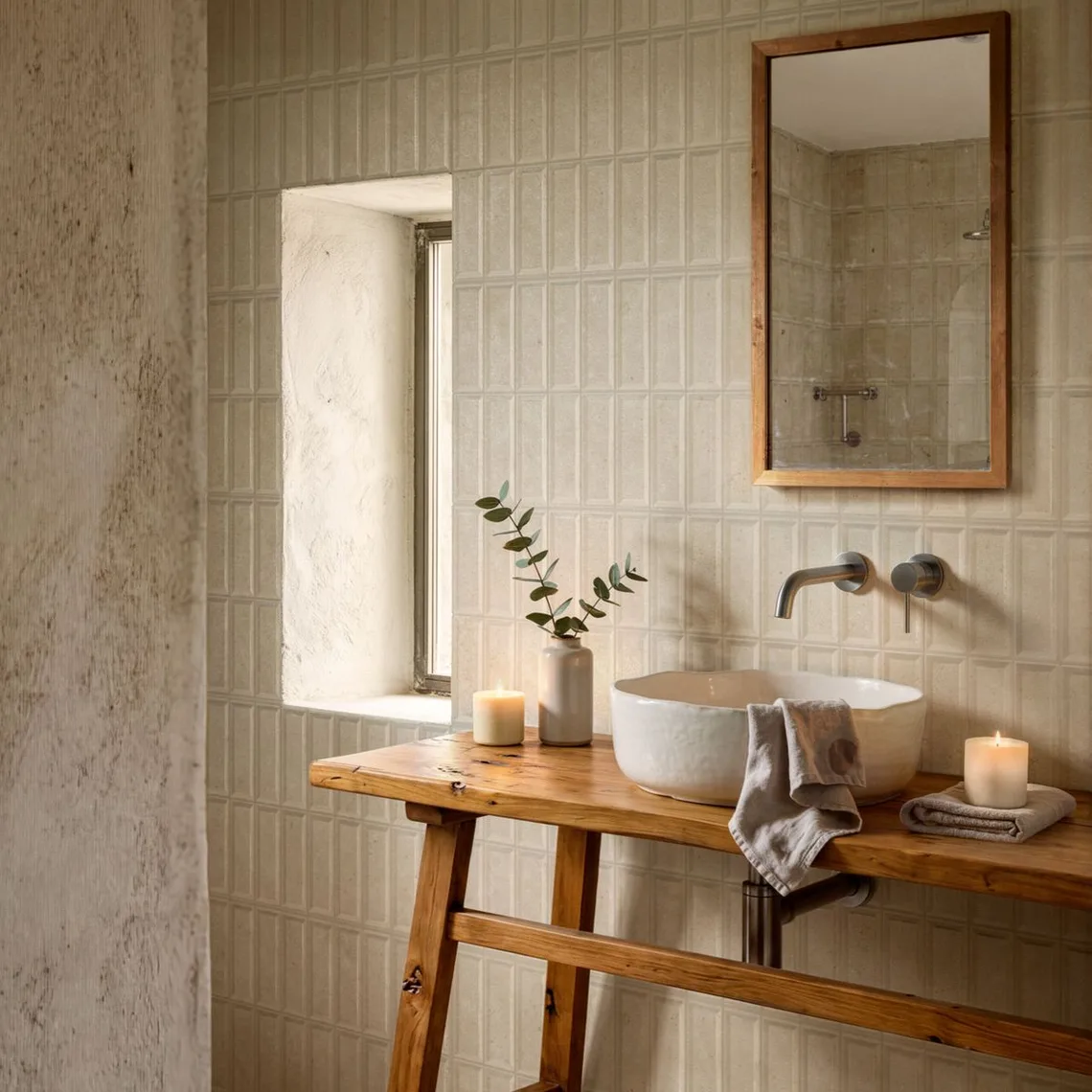 Керамогранит Marazzi, Campaspero Wall Beige 3D Frame 40х120 см Rett 9 мм (MRCA) - Фото 2
