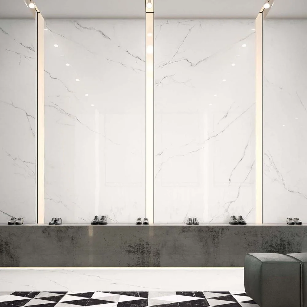 Керамогранит Flaviker Supreme Wide Pure Statuario 120х240 Lux Ret (PF60000383) - Фото 2