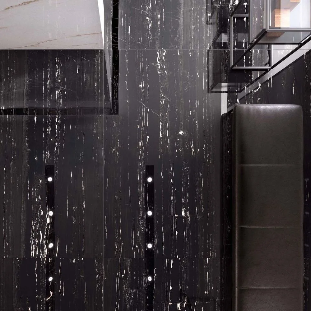 Керамогранит Flaviker Supreme Wide Black Deluxe 60х120 Lux Ret (PF60000935) - Фото 2