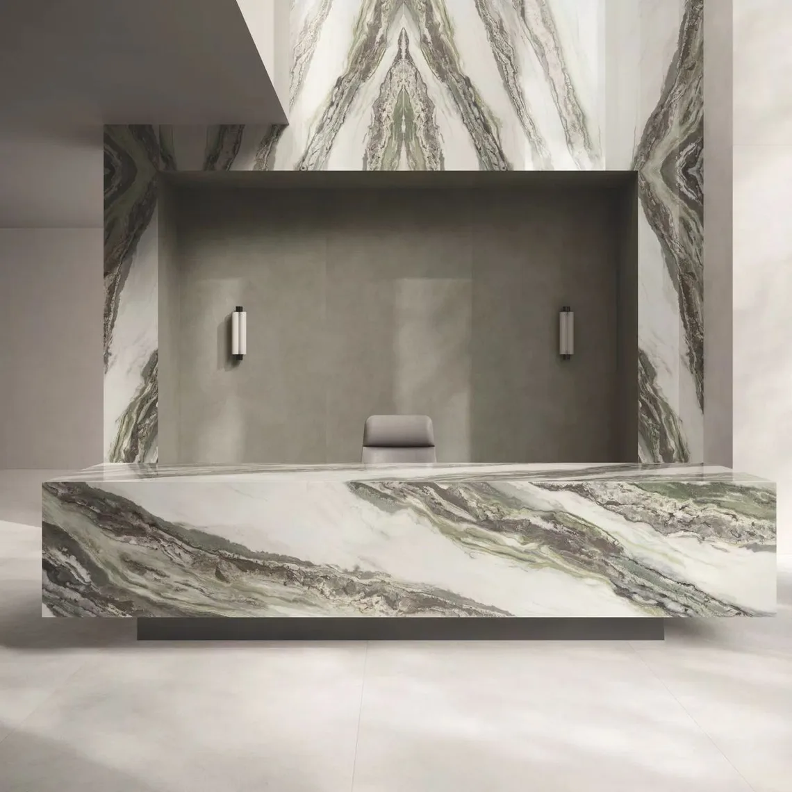 Керамогранітна плита для стільниць ABK, Marble Antartide Slab B 163.5x323 см Soft 12 мм (PF600014568) - Фото 2
