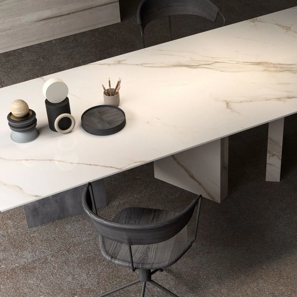 Керамогранитная плита для столешниц ABK Stone, Marble Calacatta Gold 163,5x323 Lux 6 мм (PF60003353) - Фото 2