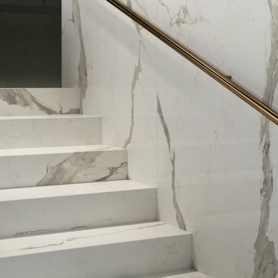 Керамогранитная плита для столешниц ABK Stone, Marble Statuario Versilia 163,5x323 Soft 6 мм (PF60003836) - Фото 3