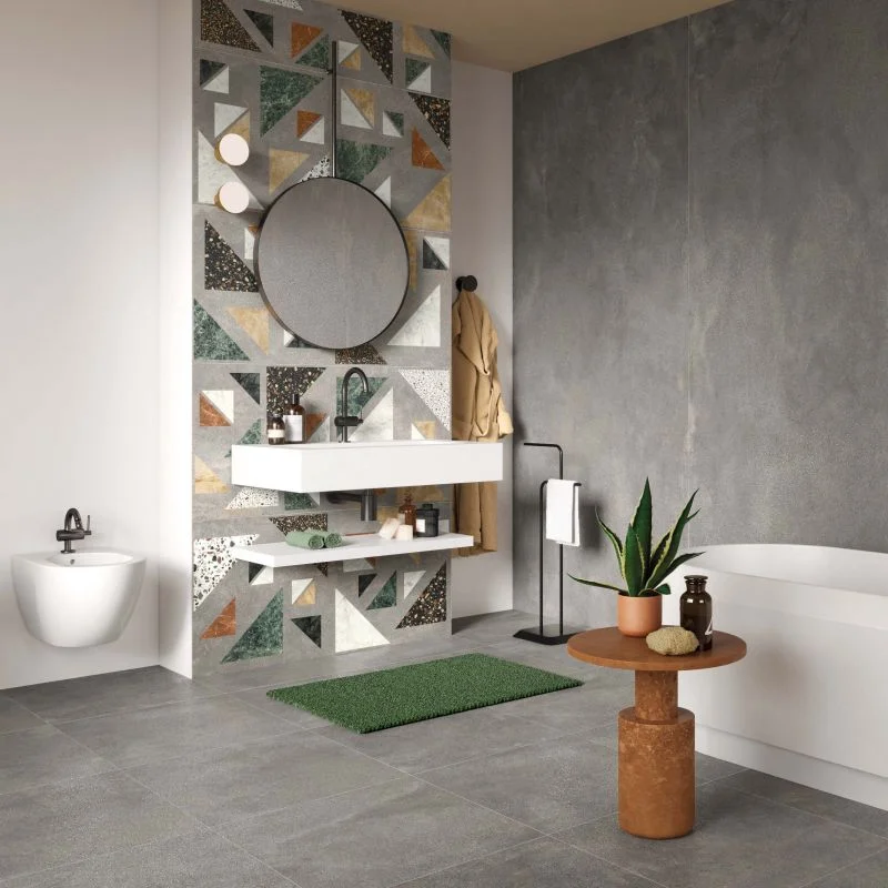 Керамогранит крупноформатный ABK Blend Concrete Grey nat rett. 120х120 см, 8.5 мм (PF60005794) - Фото 2