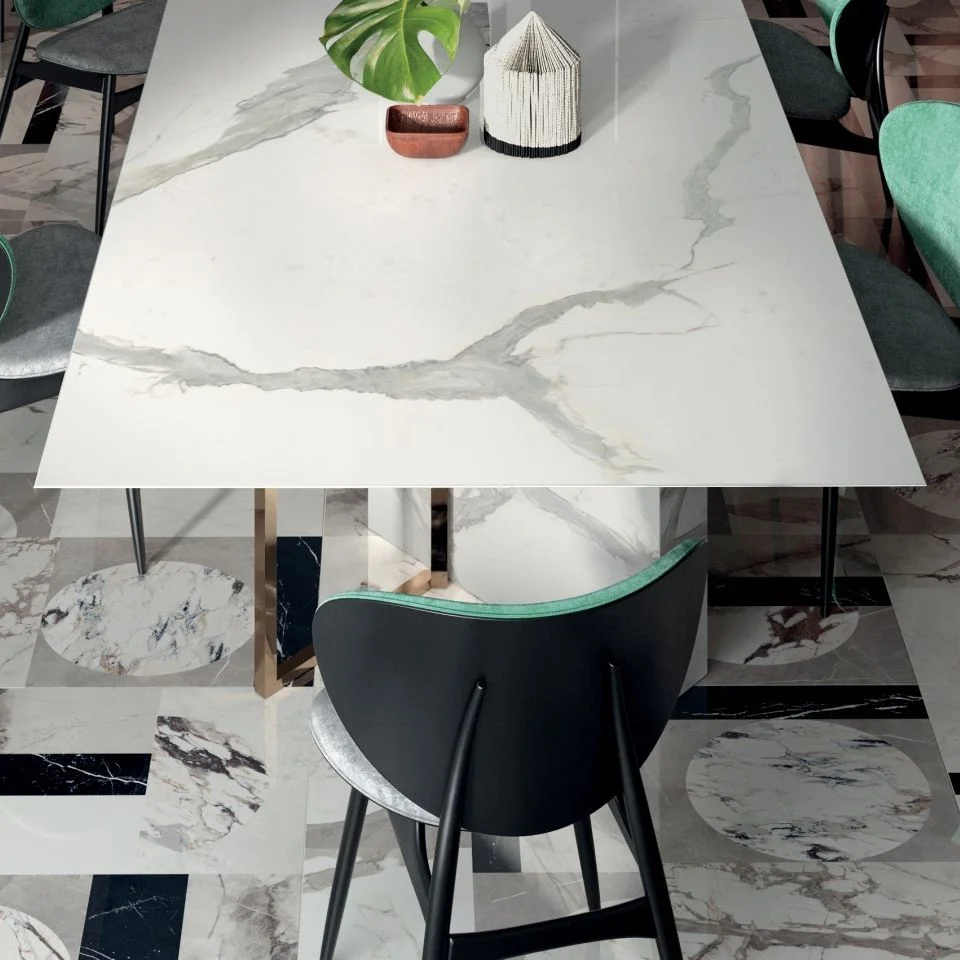Керамогранитная плита для столешниц ABK Stone, Marble Statuario Versilia 163,5x323 Soft 20 мм (PF60006246) - Фото 2