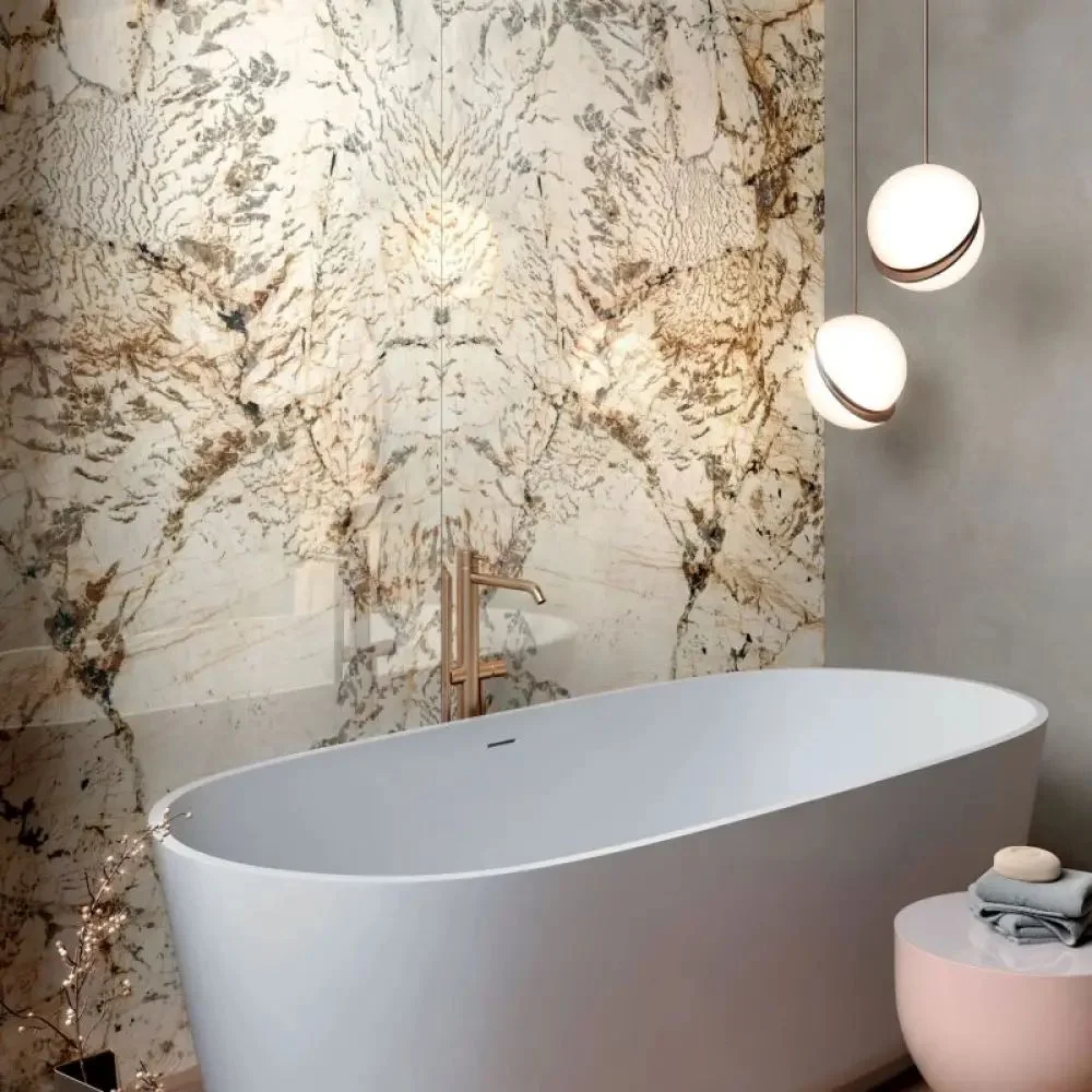Керамогранит Ariana Nobile, Blanc Du Blanc Bookmatch Slab A 120х270 Lux 6 мм (PF60006641) - Фото 2