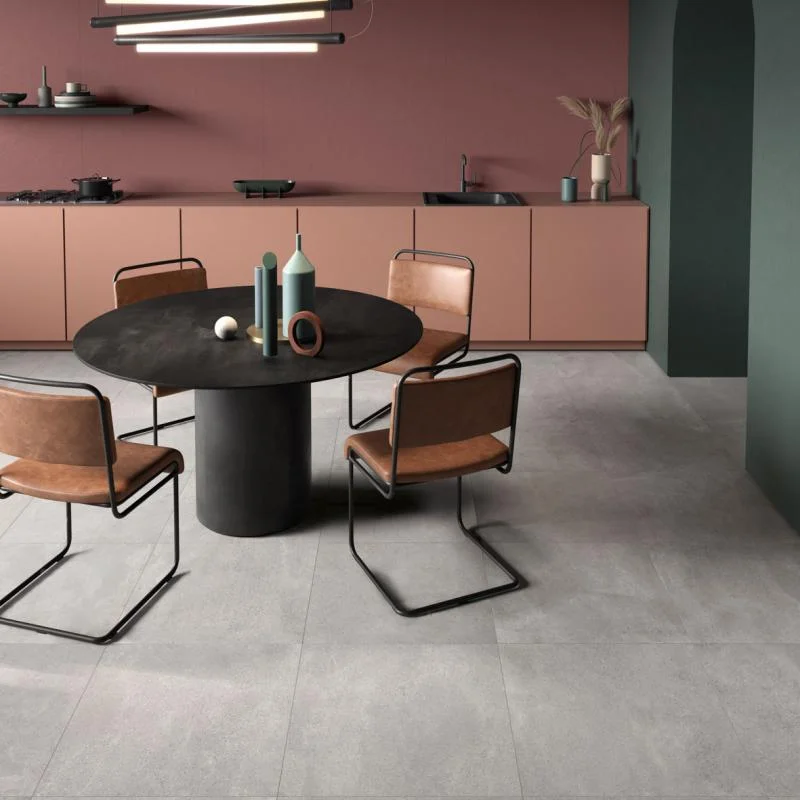 Керамогранит крупноформатный ABK Blend, Concrete Ash 120х280 мм nat rett. 6 mm (PF60008053) - Фото 3