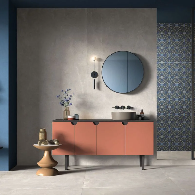 Керамогранит крупноформатный ABK Blend, Concrete Ash 120х280 мм nat rett. 6 mm (PF60008053) - Фото 2