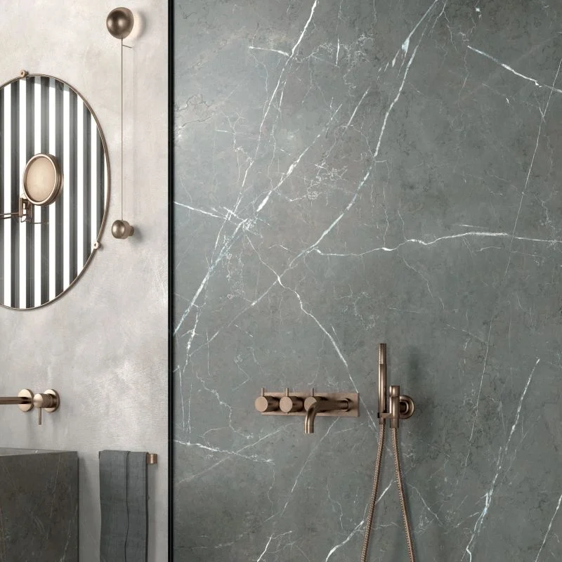Керамограніт великоформатний Ariana Nobile, Grey Grafite 120х280 Lux R 6 мм (PF60008688) - Фото 2