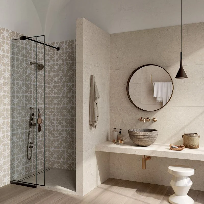 Керамогранит ABK Poetry Stone, Trani Beige Nat 120х120 Rett 8.5 mm (PF60010536) - Фото 2
