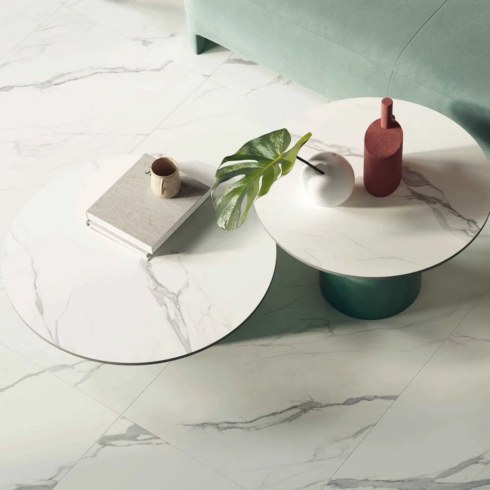 Керамогранітна плита для стільниць ABK Stone, Marble Statuario Light 163,5x323 Lux 20 мм (PF60011462) - Фото 2