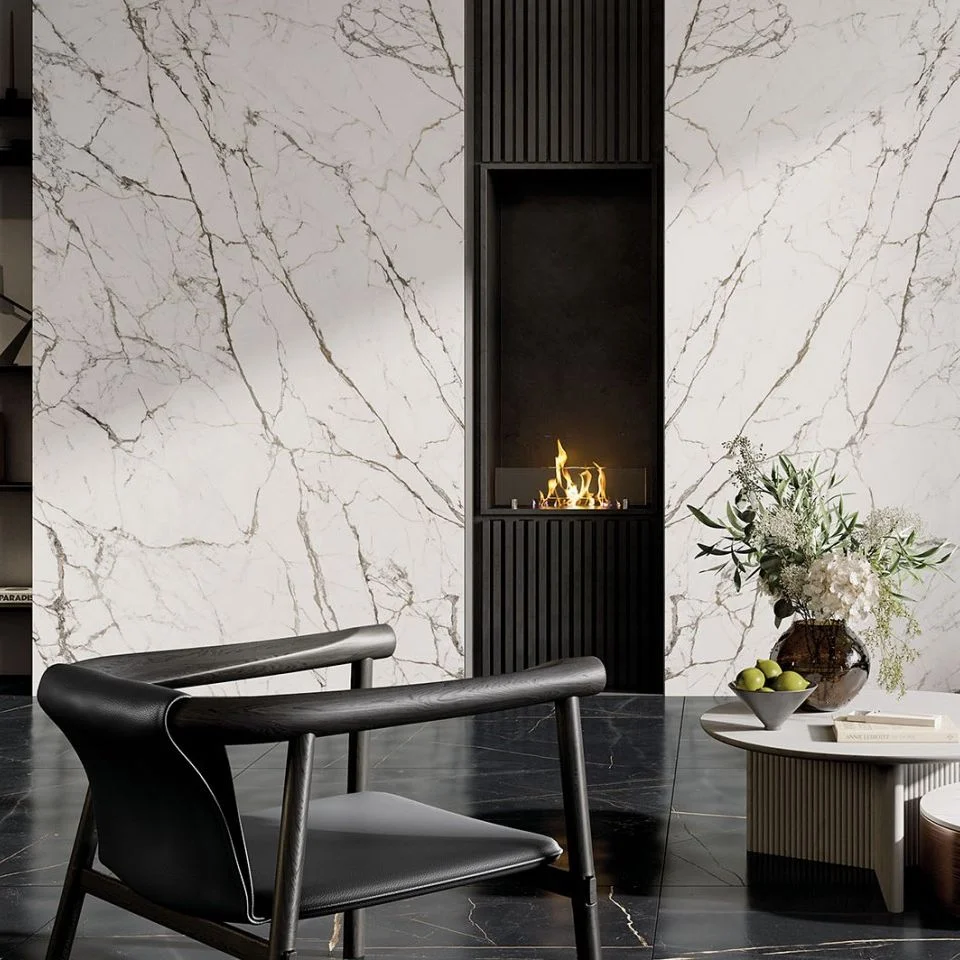 Керамогранитная плита для столешниц ABK STONE Statuario Fantastico Slab A 163,5x323см Soft 3D 12 mm (PF60013337) - Фото 2