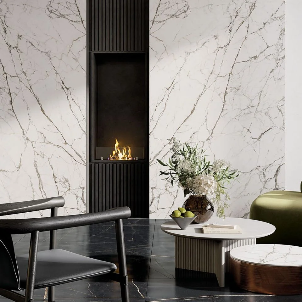 Керамогранитная плита для столешниц ABK STONE Statuario Fantastico Slab B 163,5x323см Soft 3D 12 mm (PF60013338) - Фото 2