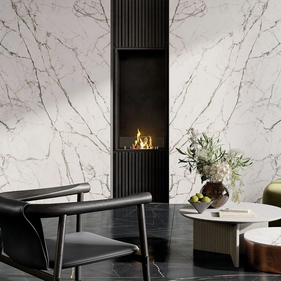 Керамогранитная плита для столешниц ABK Stone, Marble Statuario Fantastico Slab B 163,5x323 Soft3D 20 мм (PF60013441) - Фото 3