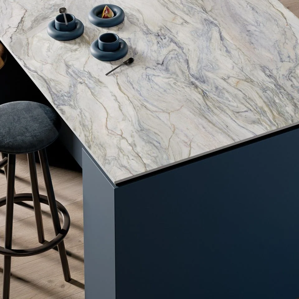 Керамогранітна плита для стільниць ABK Stone, Marble Quarzite Fusion Slab B 163,5x323 Lux 12 мм (PF60016177) - Фото 2