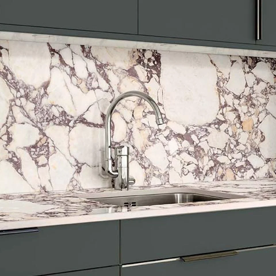 Керамогранитная плита для столешниц ABK Stone, Marble Calacatta Viola 163,5x323 Soft 20 мм (PF60021670) - Фото 2