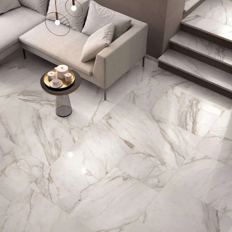Керамогранит Flaviker Supreme, Golden Calacatta Lappato Lux/глянцевая 59,6х59,6 (SP6013L) - Фото 2