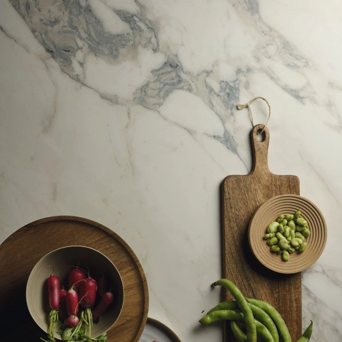 Керамогранитная плита для столешниц  SapienStone Arabescato 4D Cashmere 320х160 12mm (SSC3216511G) - Фото 2